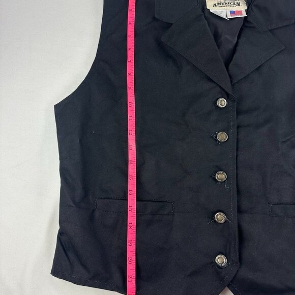 Schaefer Outfitter 705 Men's Black Canvas Ranger Vest XL EUC Made In USA - Picture 5 of 6